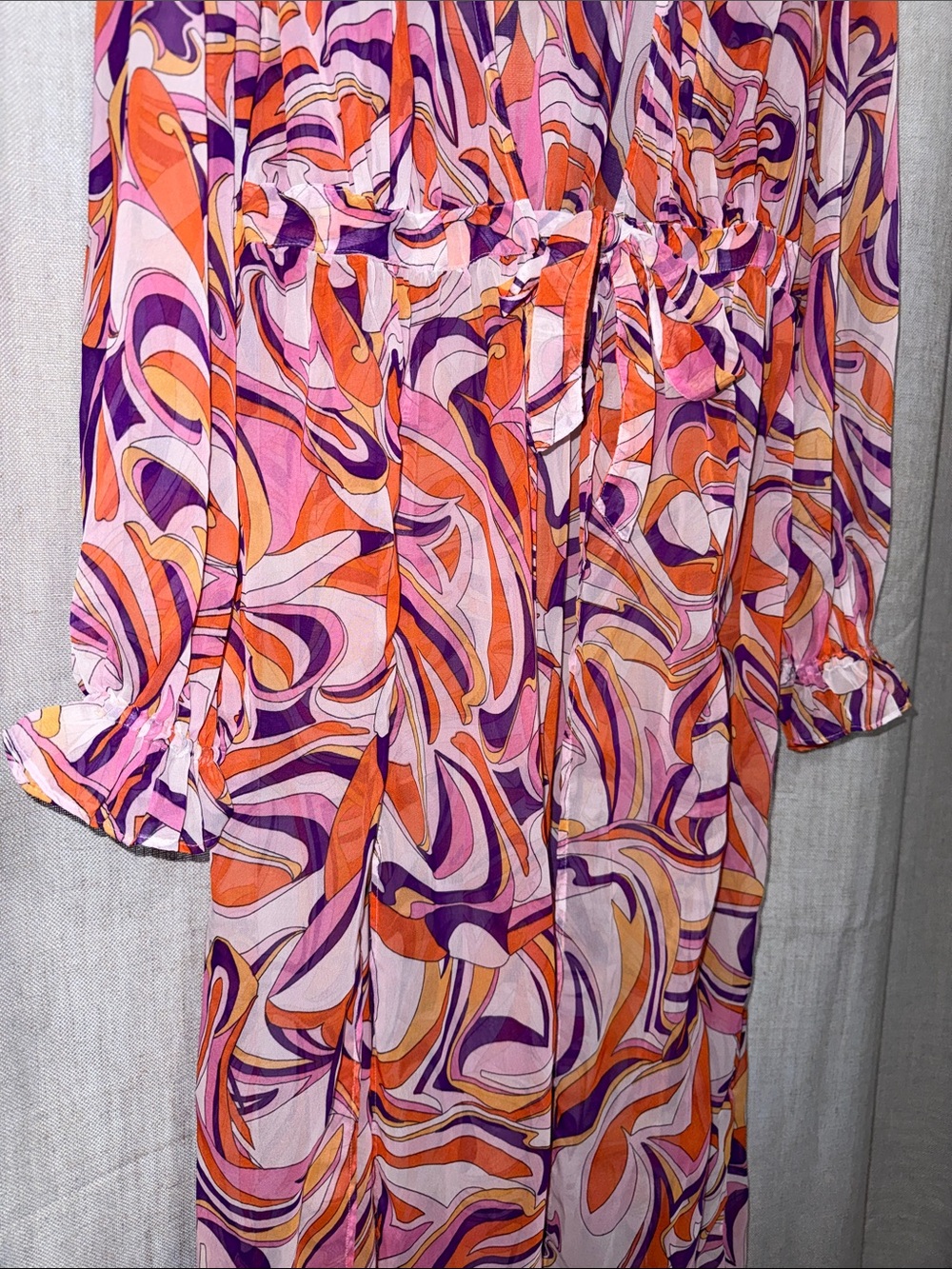 Express Boho Retro Sheet Swim Cover Up - Picture 3 of 7